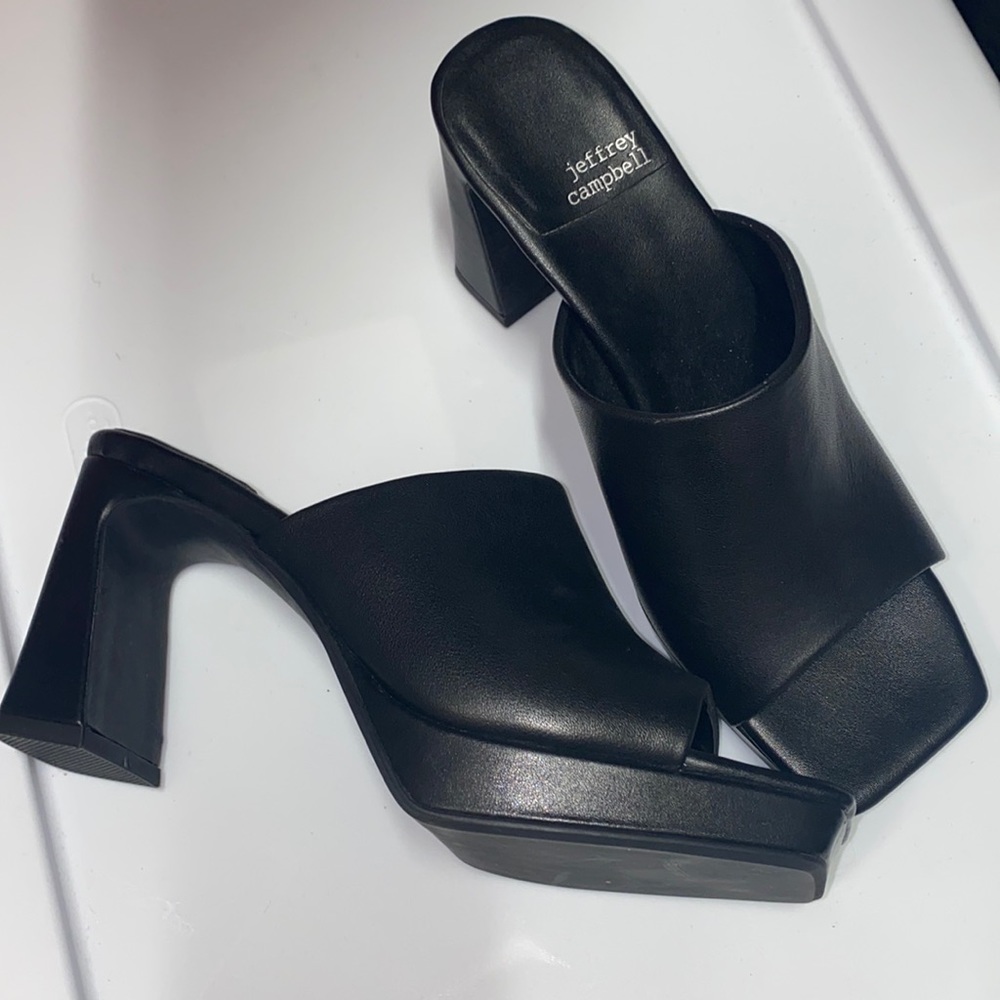 Jeffrey Campbell black block heels
